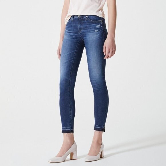 AG Adriano Goldschmied Legging Ankle Jeans in 9 Years Globe Released Hem - Picture 1 of 9